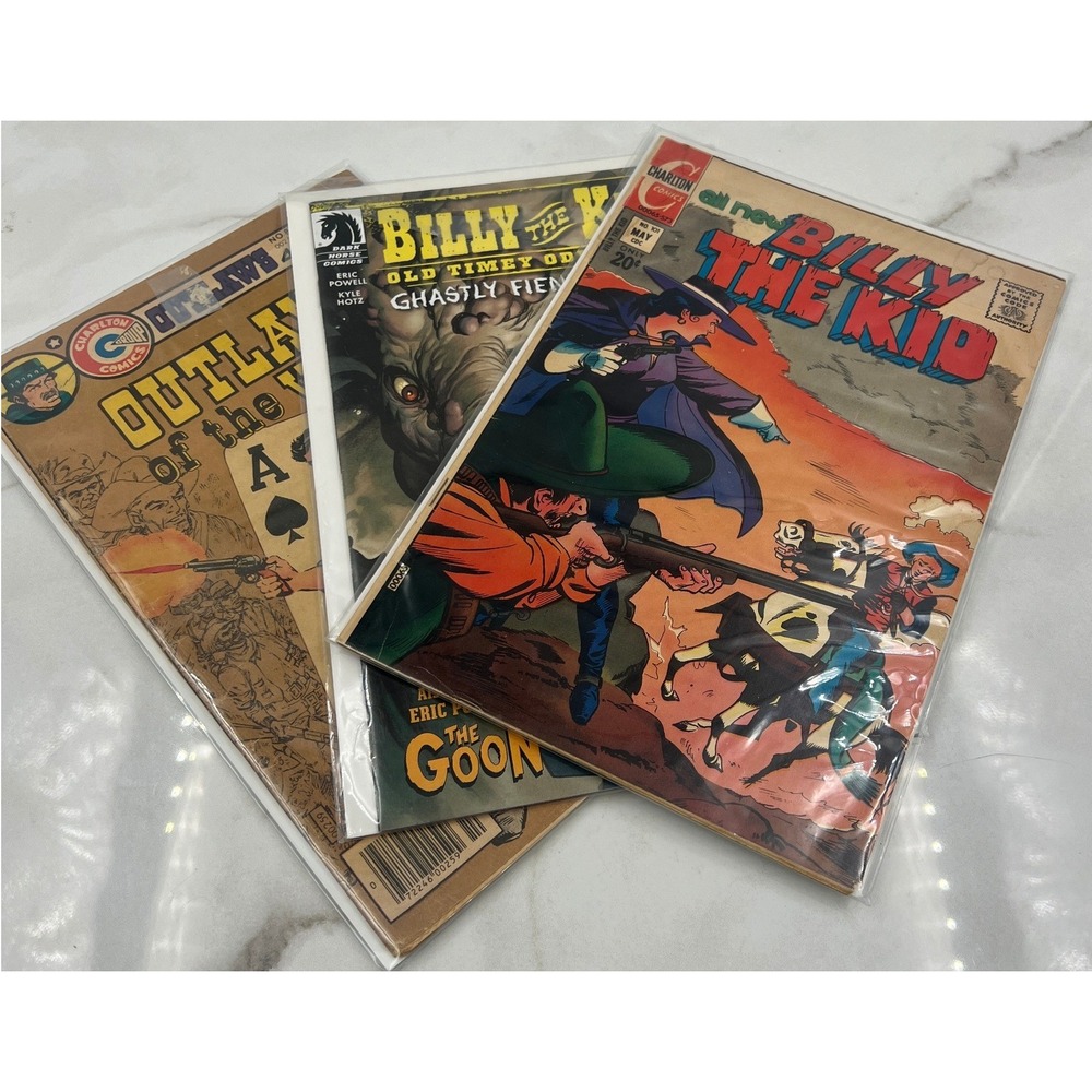 Vintage Western Comic Lot Billy the Kid Outlaws of the West Dark Horse Charlton